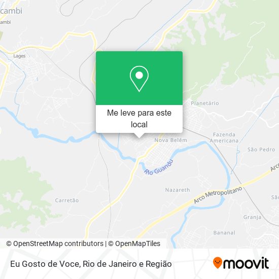 Eu Gosto de Voce mapa