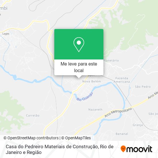 Casa do Pedreiro Materiais de Construção mapa