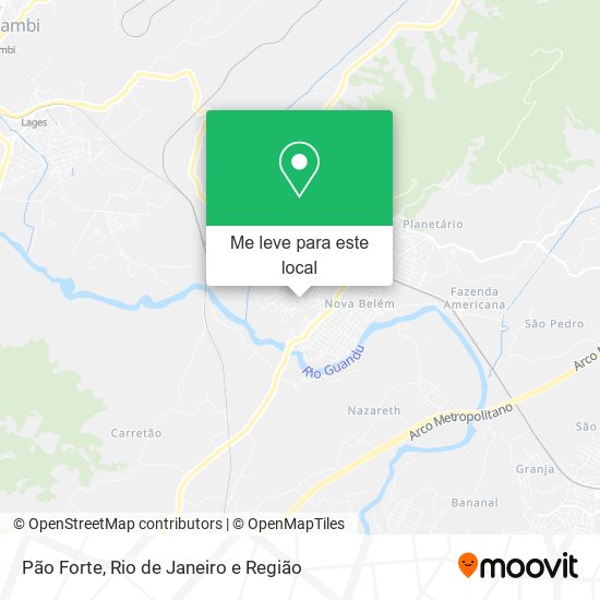Pão Forte mapa