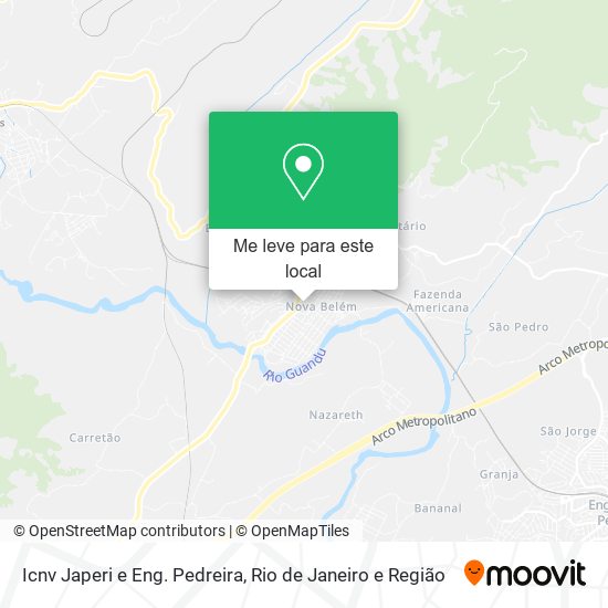 Icnv Japeri e Eng. Pedreira mapa