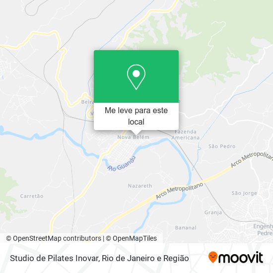 Studio de Pilates Inovar mapa