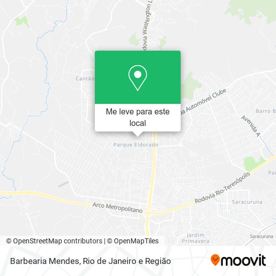 Barbearia Mendes mapa