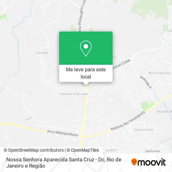 Nossa Senhora Aparecida Santa Cruz - Dc mapa