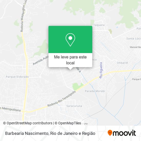 Barbearia Nascimento mapa