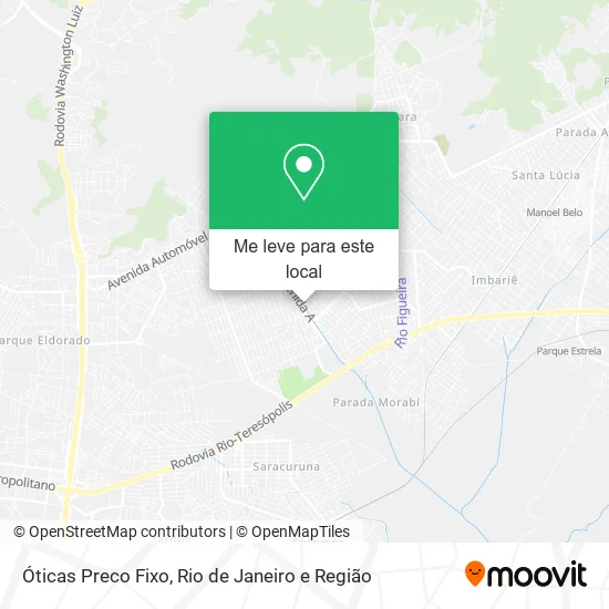 Óticas Preco Fixo mapa