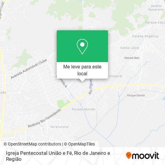 Igreja Pentecostal União e Fé mapa