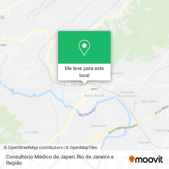 Consultório Médico de Japeri mapa