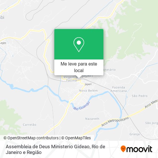 Assembleia de Deus Ministerio Gideao mapa