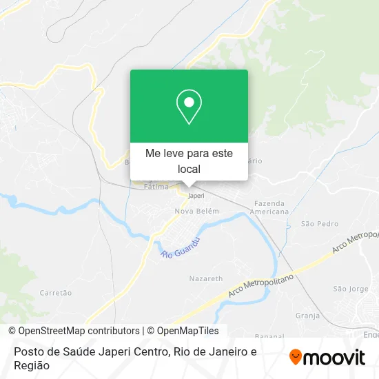 Posto de Saúde Japeri Centro mapa