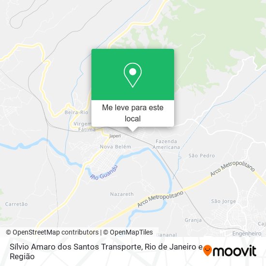 Sílvio Amaro dos Santos Transporte mapa