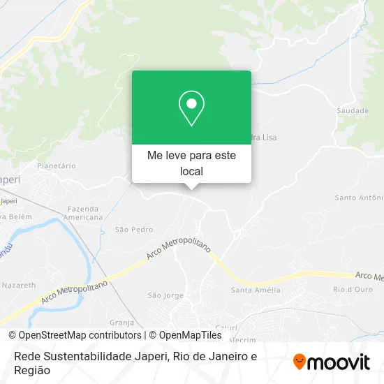 Rede Sustentabilidade Japeri mapa