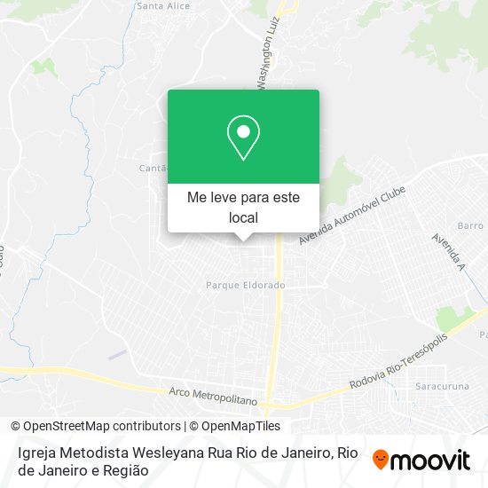 Igreja Metodista Wesleyana Rua Rio de Janeiro mapa