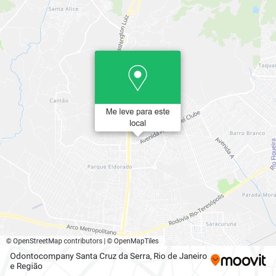 Odontocompany Santa Cruz da Serra mapa