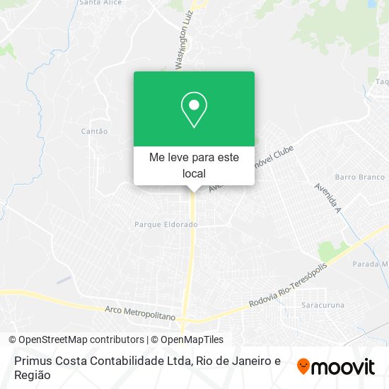 Primus Costa Contabilidade Ltda mapa