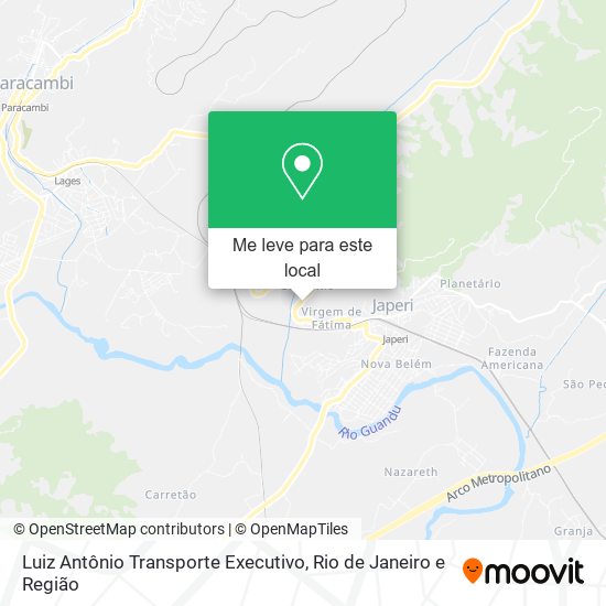 Luiz Antônio Transporte Executivo mapa