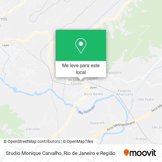 Studio Monique Carvalho mapa
