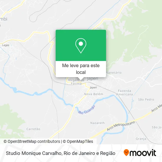 Studio Monique Carvalho mapa