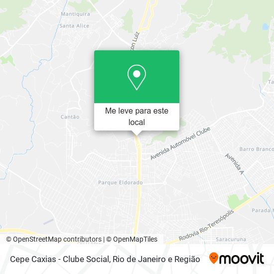 Cepe Caxias - Clube Social mapa