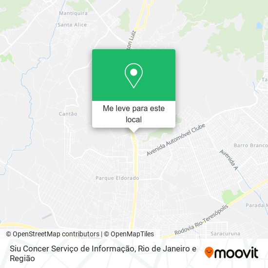Siu Concer Serviço de Informação mapa