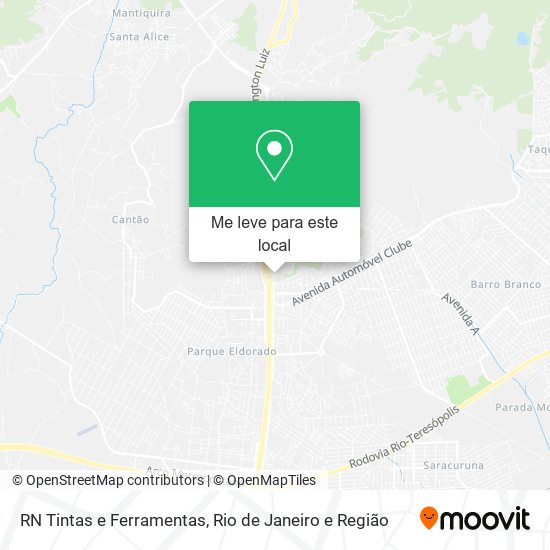 RN Tintas e Ferramentas mapa