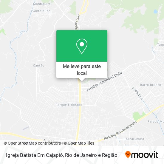 Igreja Batista Em Cajapió mapa
