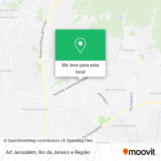 Ad Jerusalém mapa
