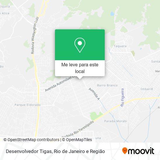 Desenvolvedor Tigas mapa