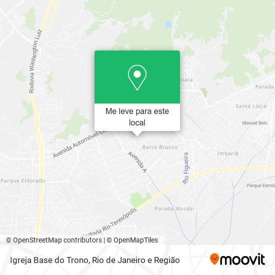 Igreja Base do Trono mapa