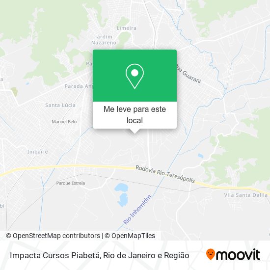 Impacta Cursos Piabetá mapa