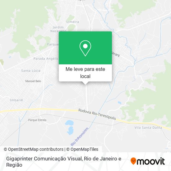 Gigaprinter Comunicação Visual mapa