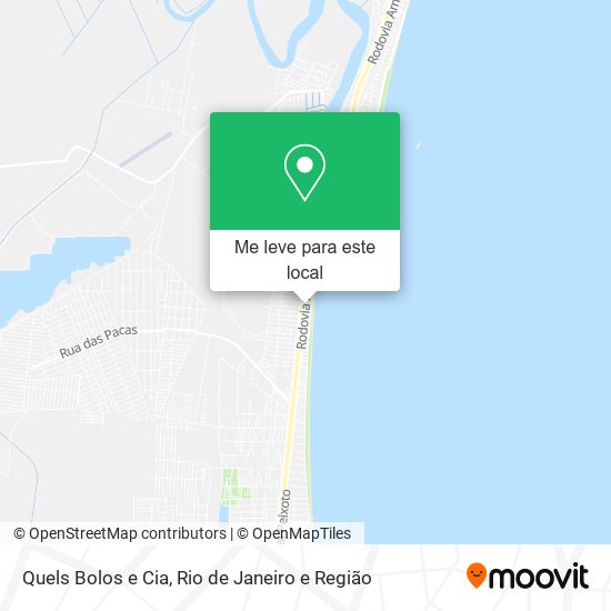 Quels Bolos e Cia mapa