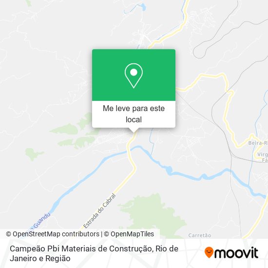 Campeão Pbi Materiais de Construção mapa