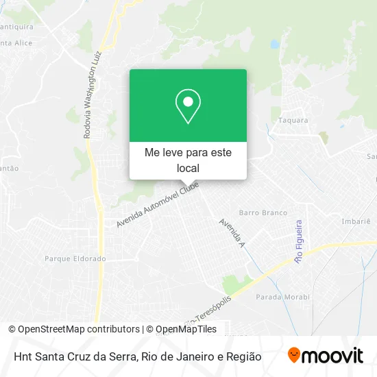 Hnt Santa Cruz da Serra mapa