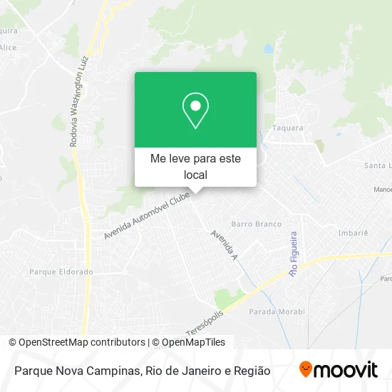 Parque Nova Campinas mapa