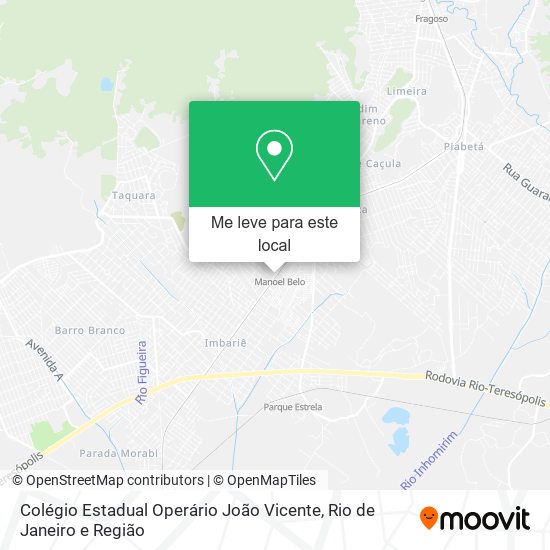 Colégio Estadual Operário João Vicente mapa