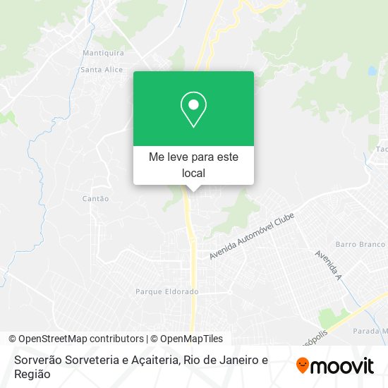 Sorverão Sorveteria e Açaiteria mapa