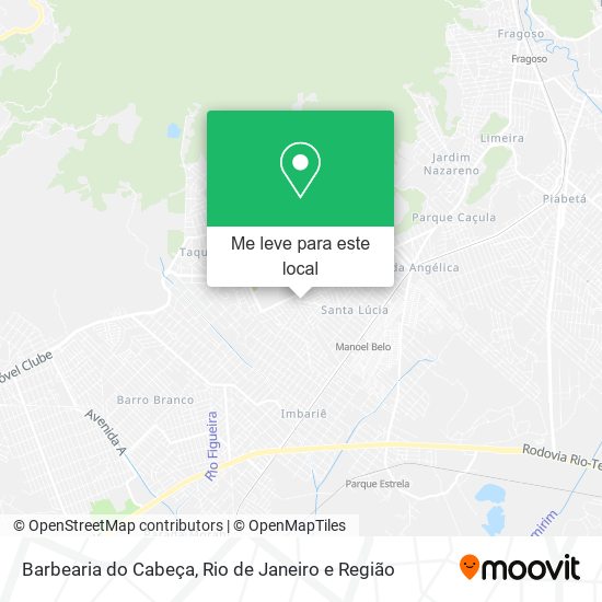 Barbearia do Cabeça mapa