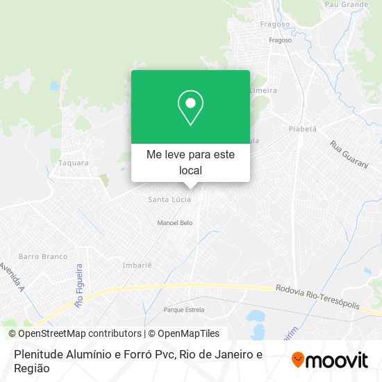 Plenitude Alumínio e Forró Pvc mapa