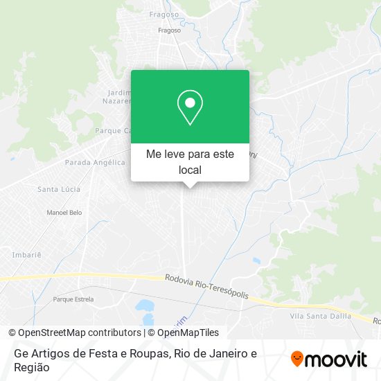 Ge Artigos de Festa e Roupas mapa