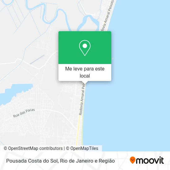 Pousada Costa do Sol mapa