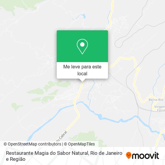 Restaurante Magia do Sabor Natural mapa