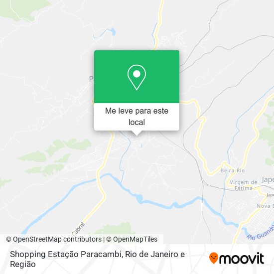 Shopping Estação Paracambi mapa