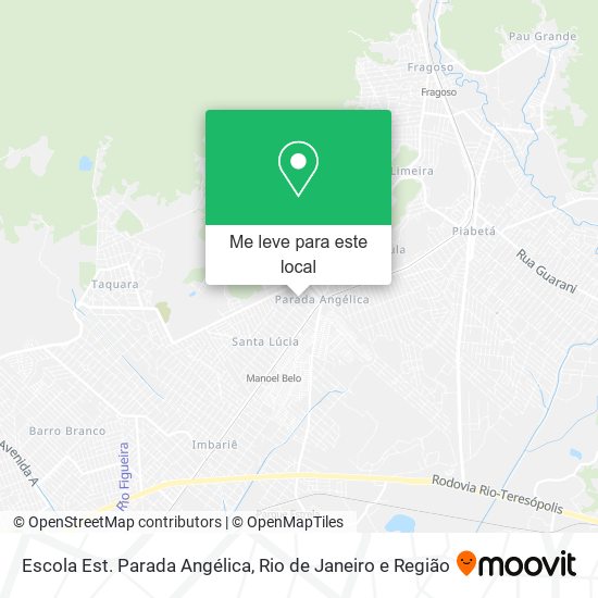 Escola Est. Parada Angélica mapa