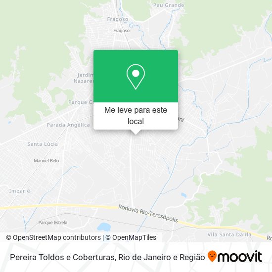 Pereira Toldos e Coberturas mapa