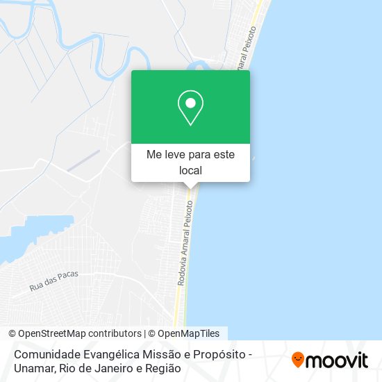 Comunidade Evangélica Missão e Propósito - Unamar mapa