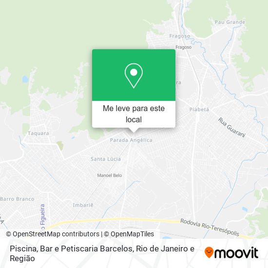 Piscina, Bar e Petiscaria Barcelos mapa