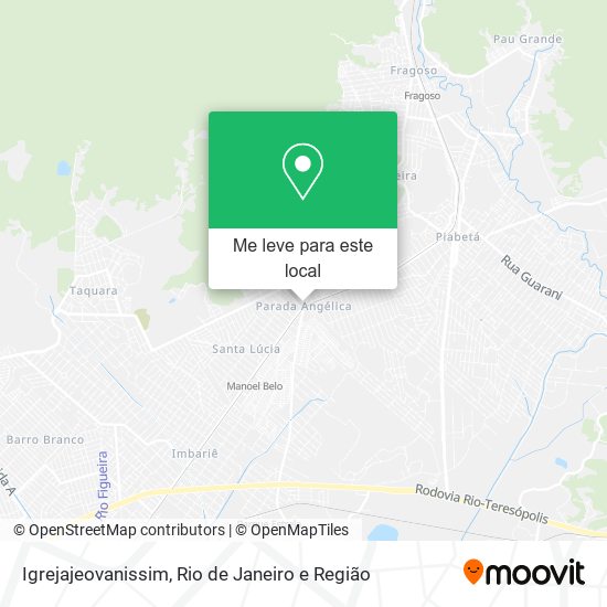 Igrejajeovanissim mapa
