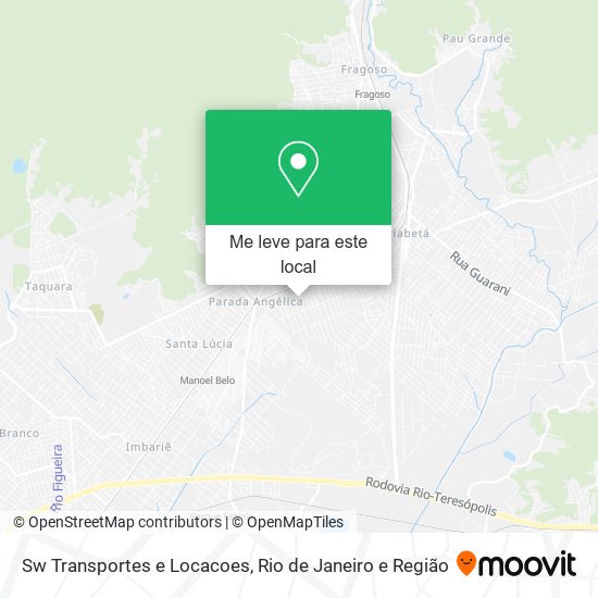 Sw Transportes e Locacoes mapa