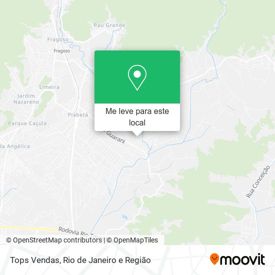Tops Vendas mapa