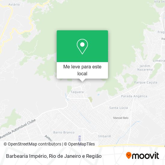 Barbearia Império mapa
